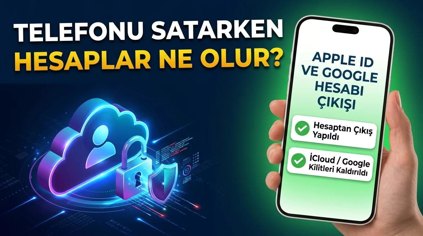 Telefonu Yenileme Merkezine Verirken Apple ID ve Google Hesabı Ne Olur?