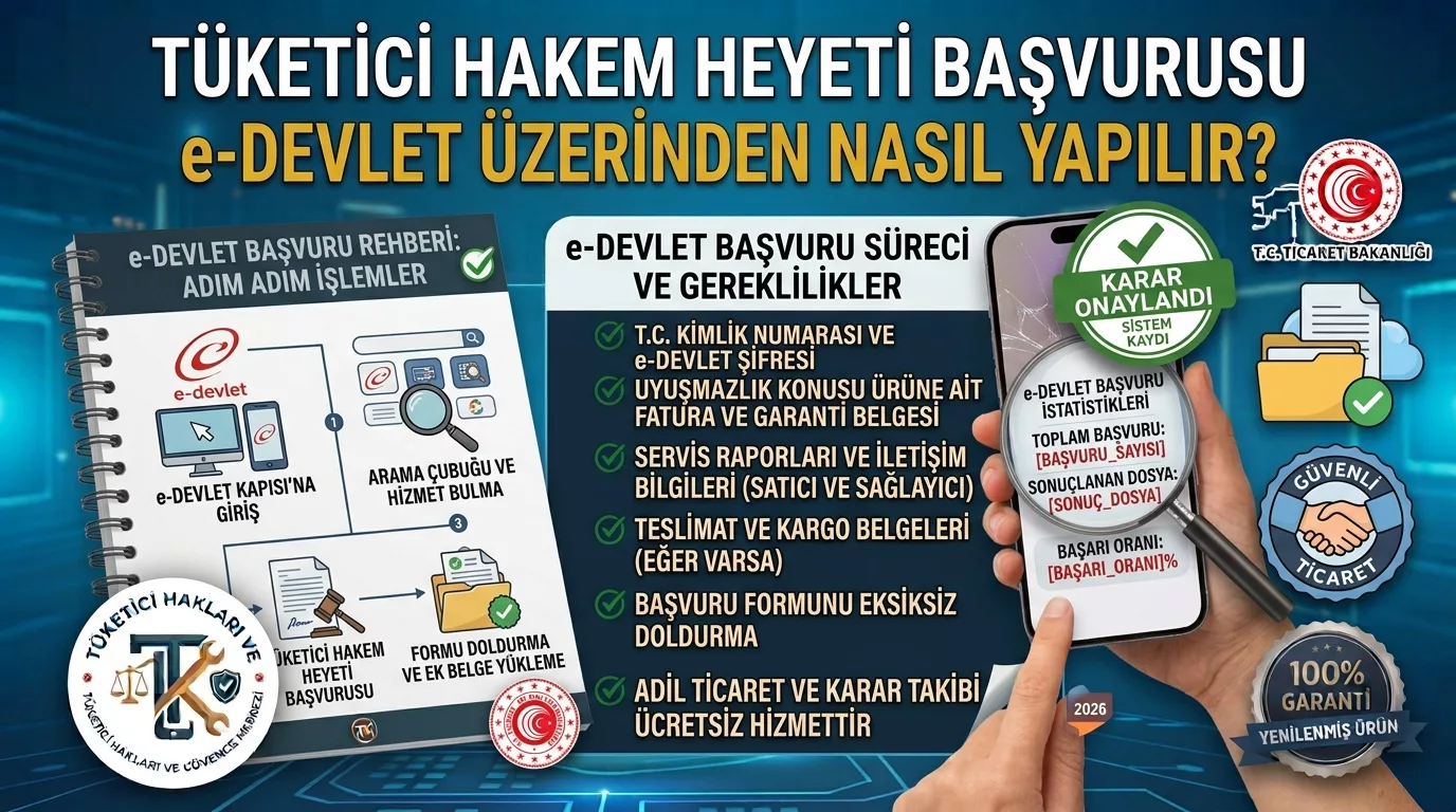 Tüketici Hakem Heyeti Başvurusu e-Devlet Üzerinden Nasıl Yapılır?
