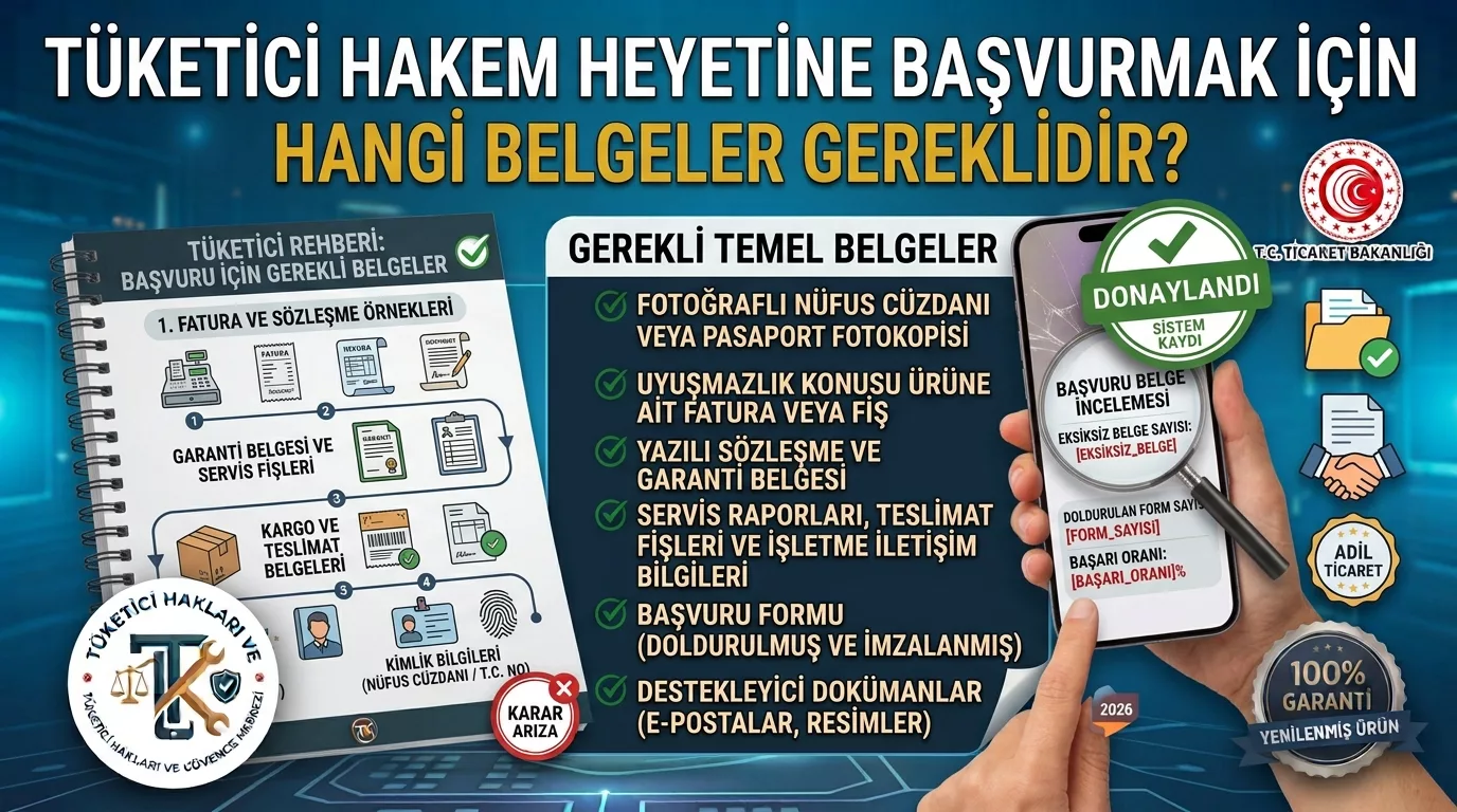 Tüketici Hakem Heyetine Başvurmak İçin Hangi Belgeler Gereklidir?