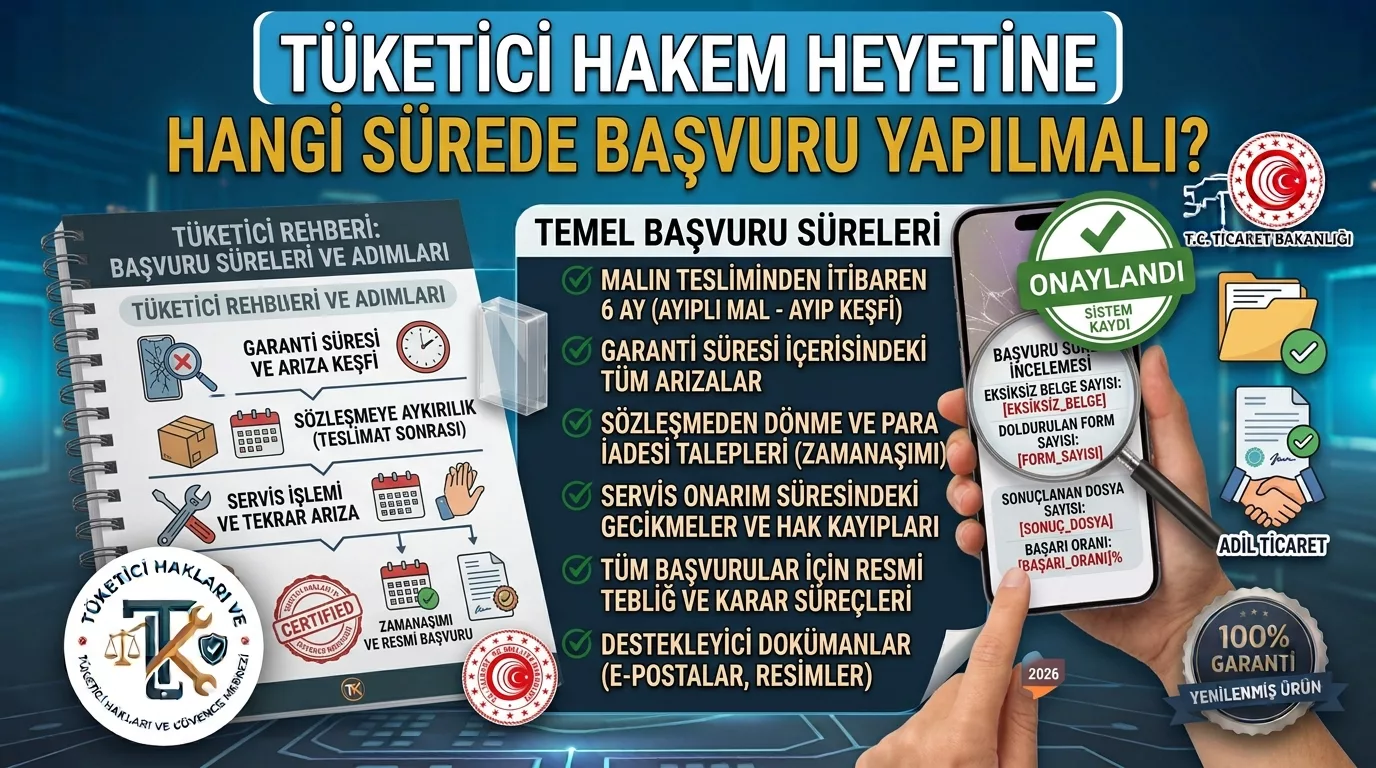 Tüketici Hakem Heyetine Hangi Sürede Başvuru Yapılmalı?