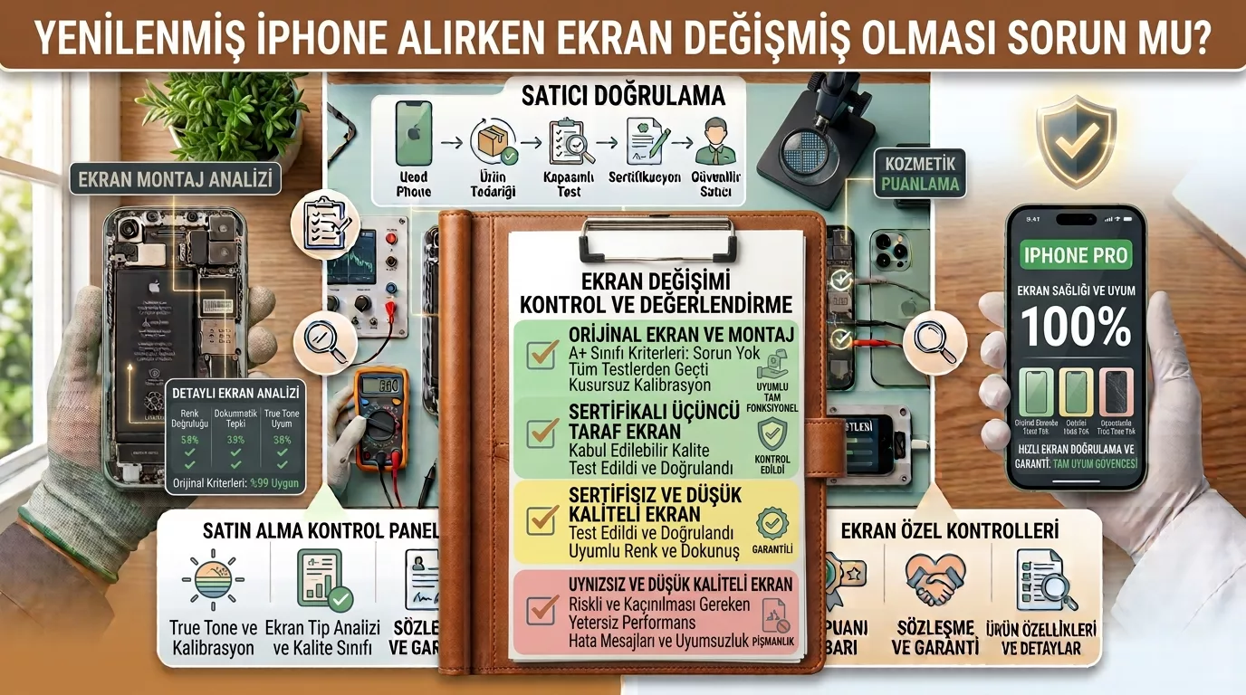 Yenilenmiş iPhone Alırken Ekran Değişmiş Olması Sorun mu?