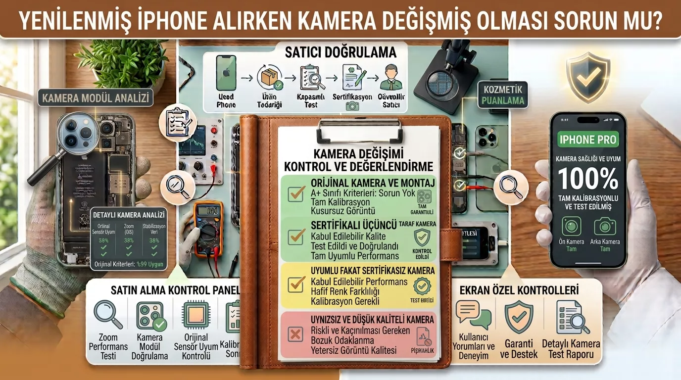 Yenilenmiş iPhone Alırken Kamera Değişmiş Olması Sorun mu?