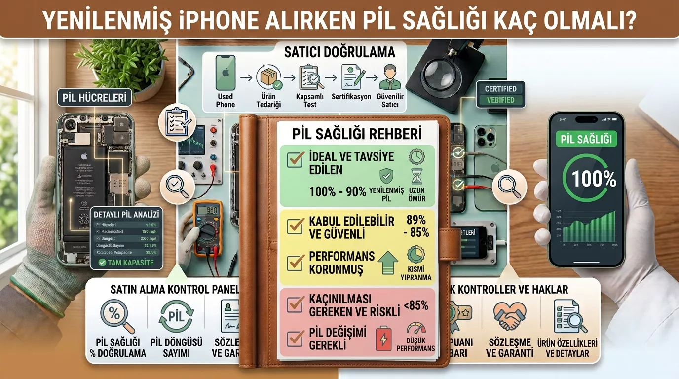 Yenilenmiş iPhone Alırken Pil Sağlığı Kaç Olmalı?