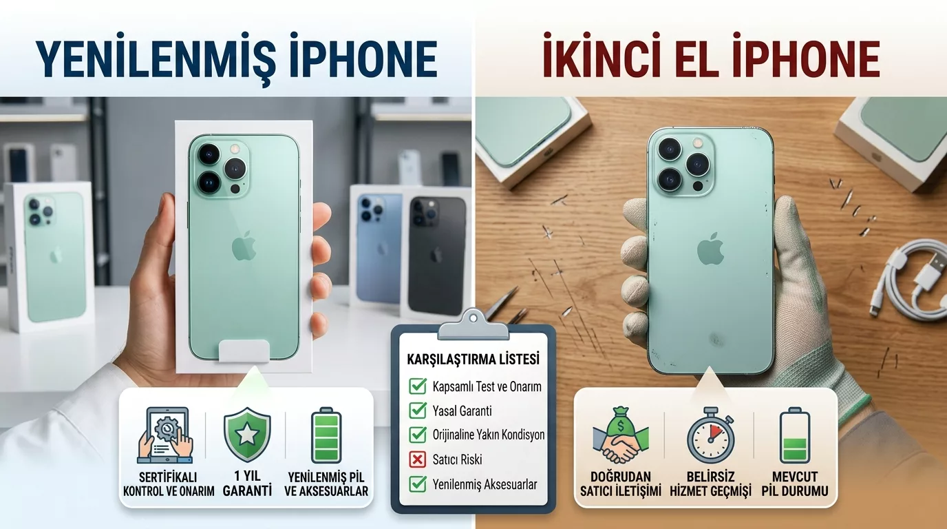 Yenilenmiş iPhone ile İkinci El iPhone Arasındaki Farklar