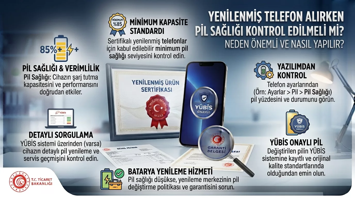 Yenilenmiş Telefon Alırken Pil Sağlığı Kontrol Edilmeli Mi?