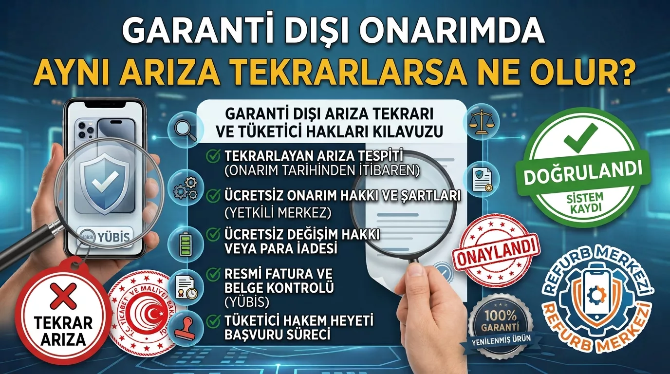Yenilenmiş Telefon Garanti Dışında Onarıldıktan Sonra Aynı Arıza Tekrarlarsa Ne Olur?
