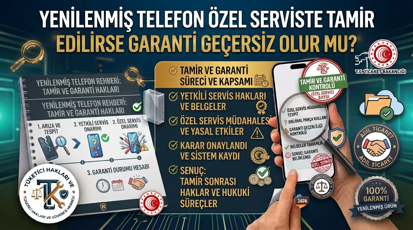 Yenilenmiş Telefon Özel Serviste Tamir Edilirse Garanti Geçersiz Olur mu?