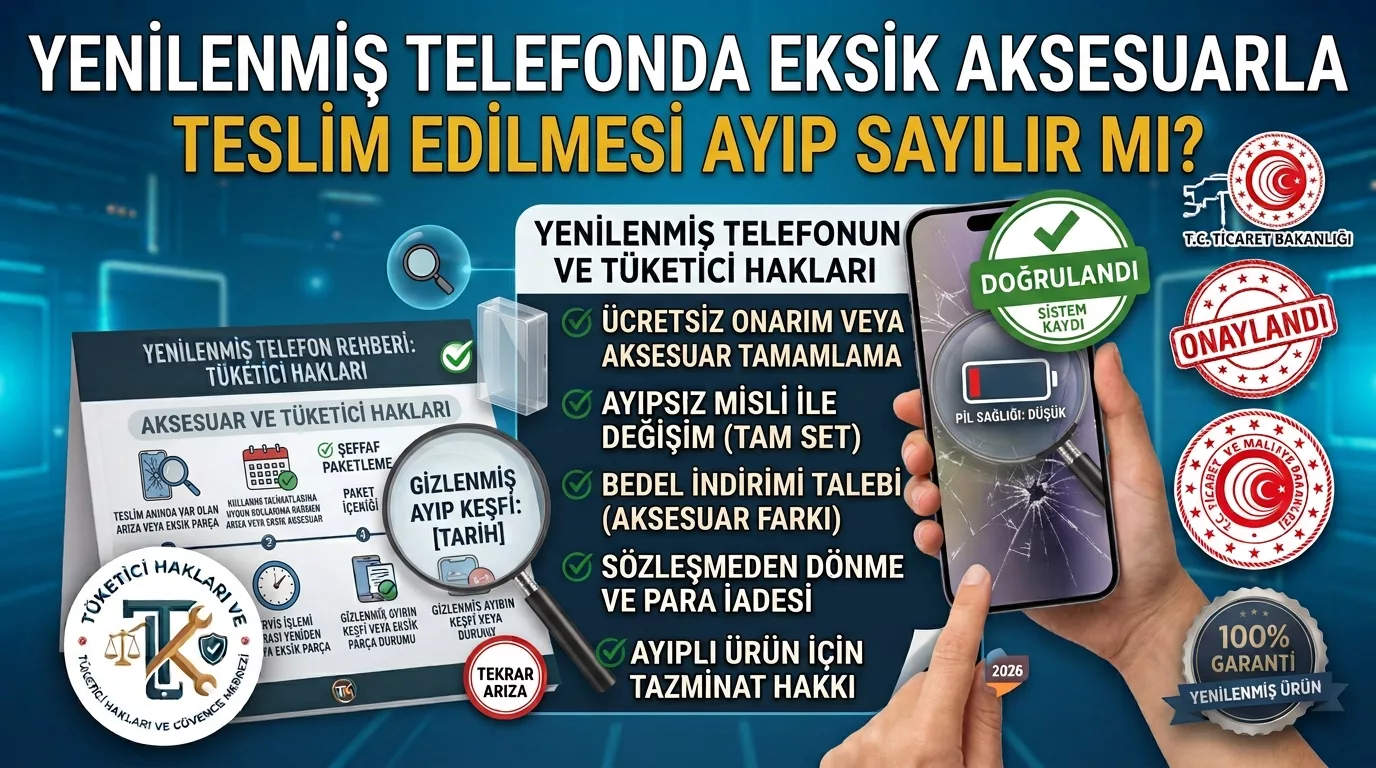 Yenilenmiş Telefonda Eksik Aksesuarla Teslim Edilmesi Ayıp Sayılır mı?