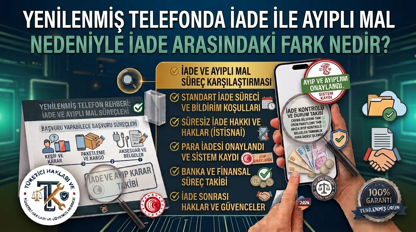 Yenilenmiş Telefonda İade ile Ayıplı Mal Nedeniyle İade Arasındaki Fark Nedir?