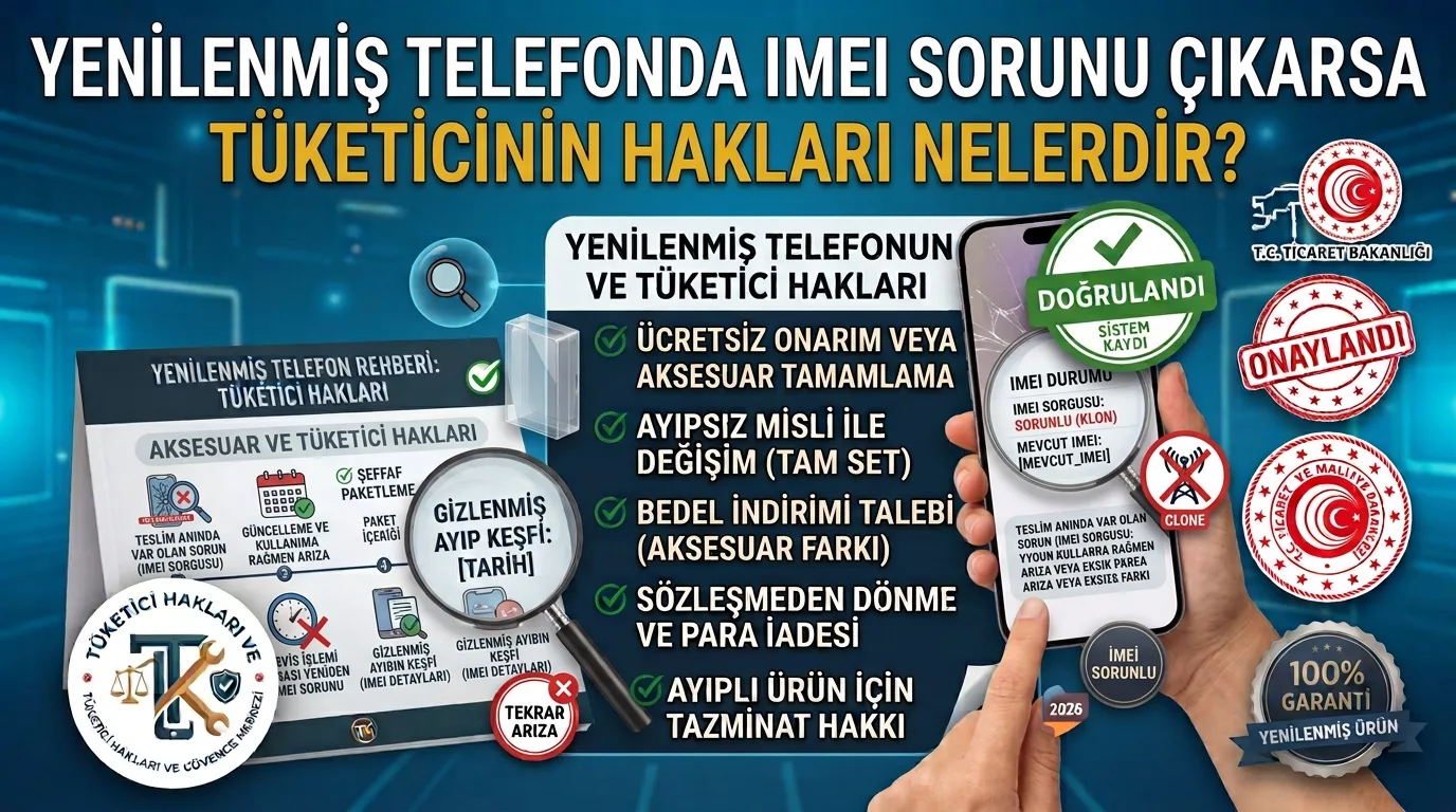 Yenilenmiş Telefonda IMEI Sorunu Çıkarsa Tüketicinin Hakları Nelerdir?