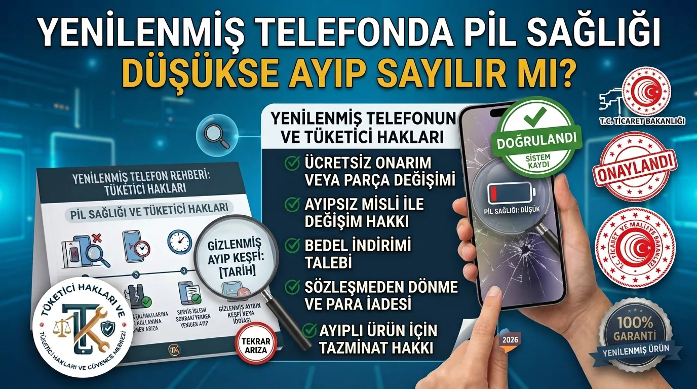 Yenilenmiş Telefonda Pil Sağlığı Düşükse Ayıp Sayılır mı?