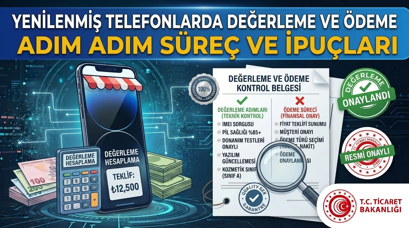 Yenilenmiş Telefonlarda Değerleme ve Ödeme Süreci Nasıl İşler?