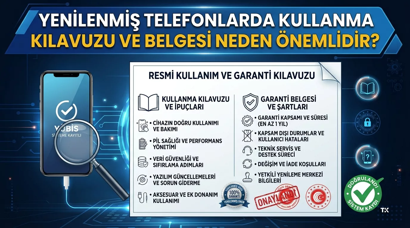 Yenilenmiş Telefonlarda Kullanma Kılavuzu ve Garanti Belgesi Neden Önemlidir?