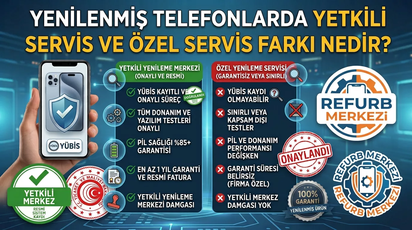 Yenilenmiş Telefonlarda Yetkili Servis ve Özel Servis Farkı Nedir?